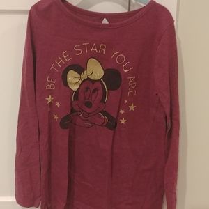 Disney mini mouse long sleeve tee. Girls